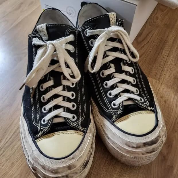 비즈빔 Visvim 스캐그웨이 지패턴 로우[10][275-80]