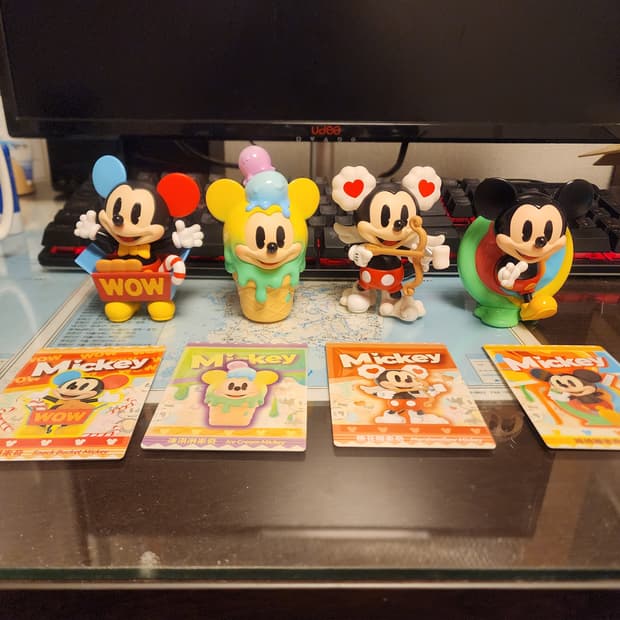팝마트 미키마우스 4종 일괄