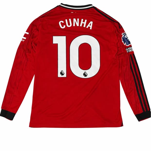 아디다스 맨체스터유나이티드 2025/26 롱슬리브 홈 저지 마킹 패치