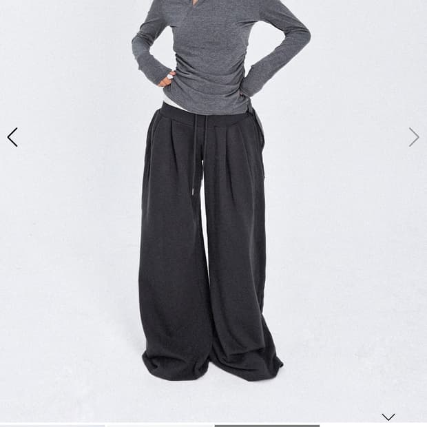 오운서 One Draped Shirring Long Sleeve_Gray