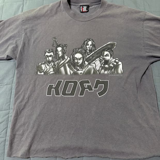 90s korn 밴드티 XL