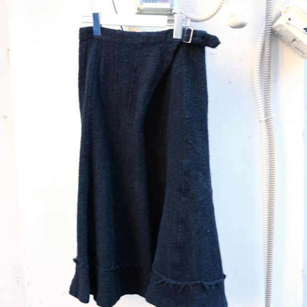 꼼데가르송 트리콧 울 맥시 스커트 S