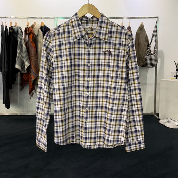 [90] 노스페이스 체크셔츠