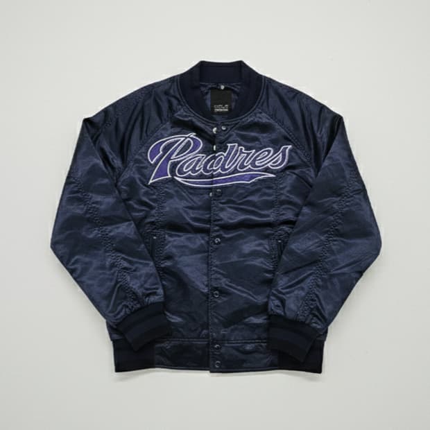 MLB 새틴 바시티 점퍼/빈티지 00's