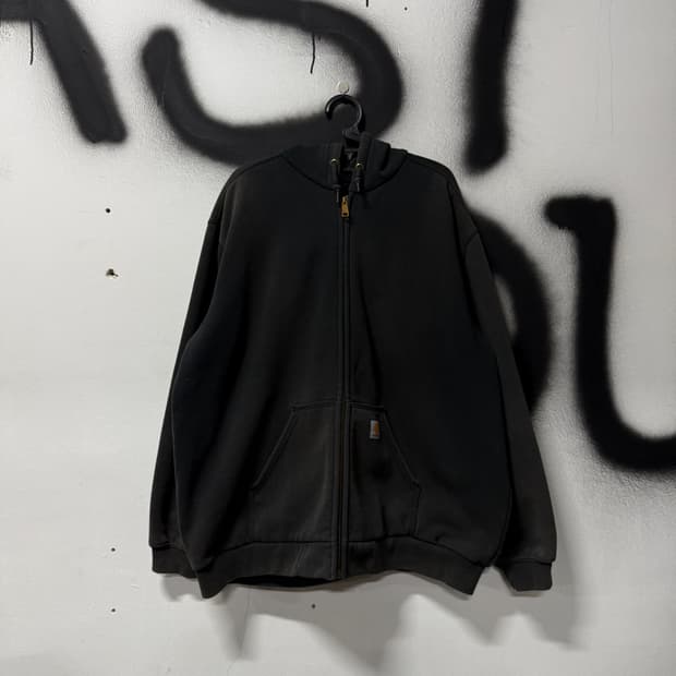 칼하트 빅사이즈 레인디펜더 후드집업 다크 그레이