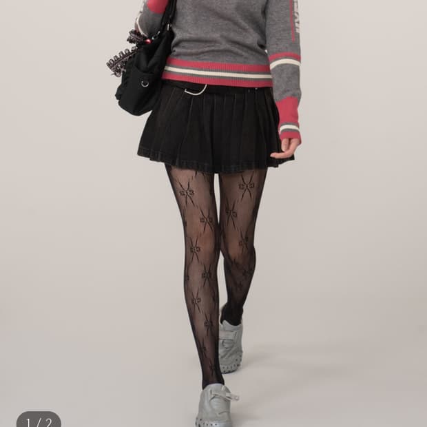 HYSTERIC GLAMOUR 히스테릭 글래머 배색 니트