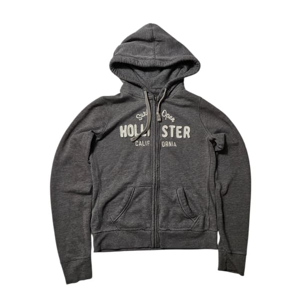 홀리스터 스펠아웃 로고 후드집업 M 딱붙 여성 딱붙핏