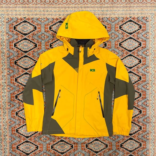 K2 하이테크기어 옐로우 등산 바람막이 점퍼 여성85
