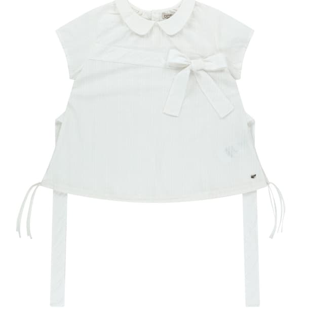 코이세이오 bow blouse white