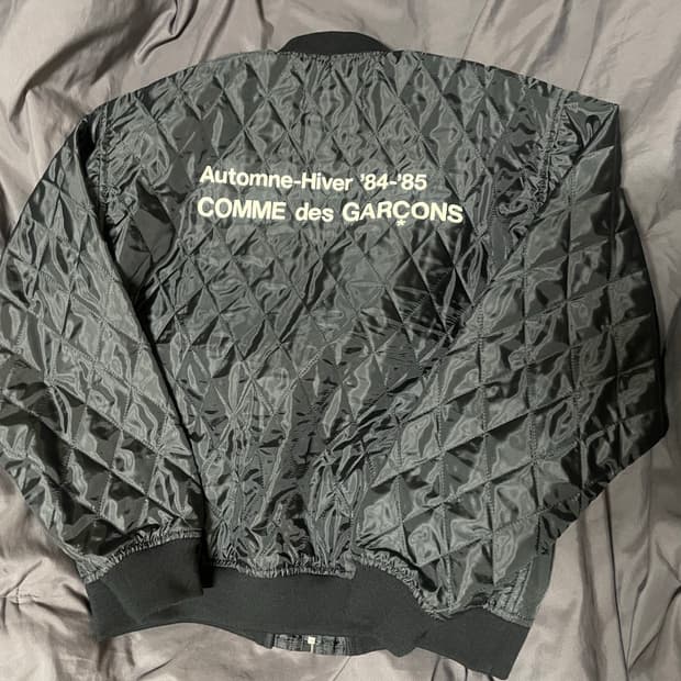 꼼데가르송 스태프 퀼팅 봄버자켓 L