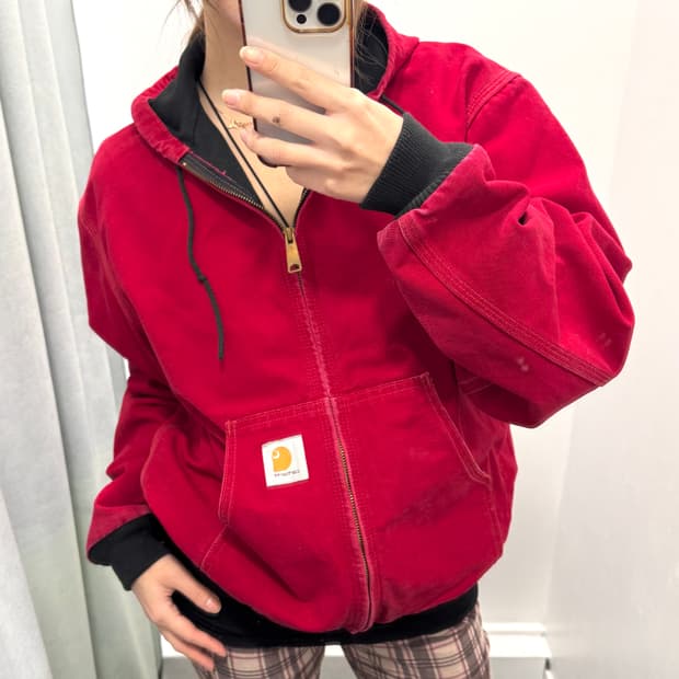 칼하트 레드 덕 액티브 워크자켓 