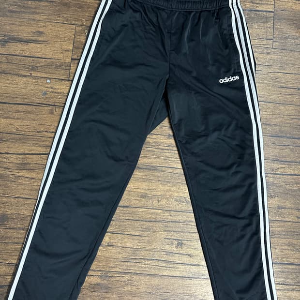 아디다스 삼선 트레이닝 바지 블랙 32사이즈