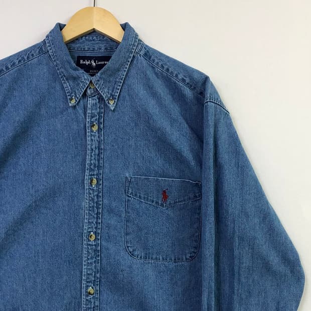 105 폴로 데님 셔츠