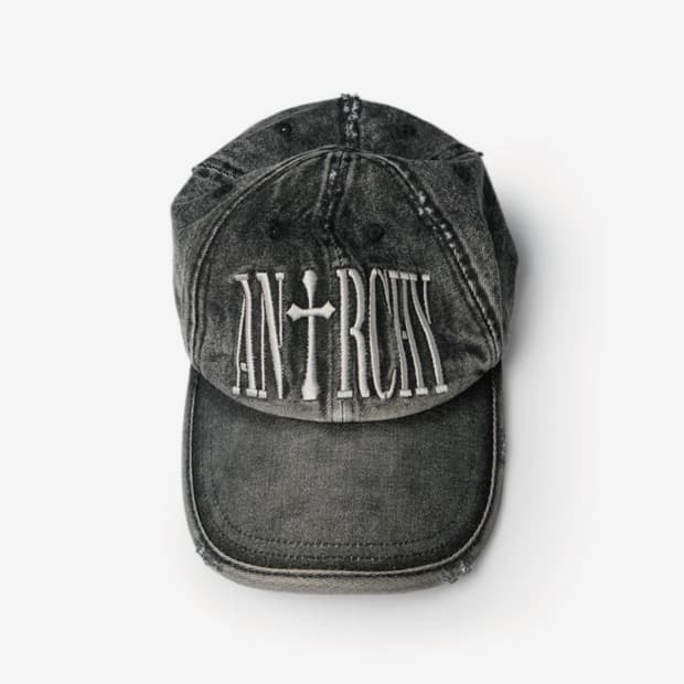 ETCE 워시드 볼캡 차콜