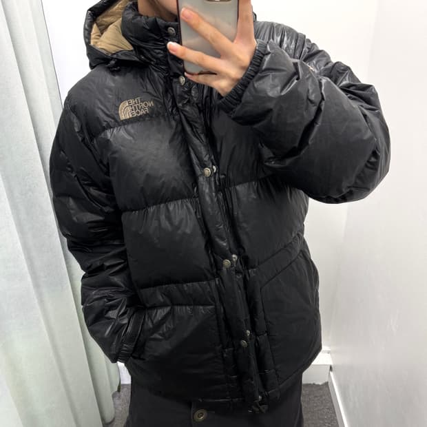 노스페이스 700 블랙 패딩 