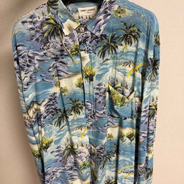 생로랑16ss 하와이안셔츠 42사이즈