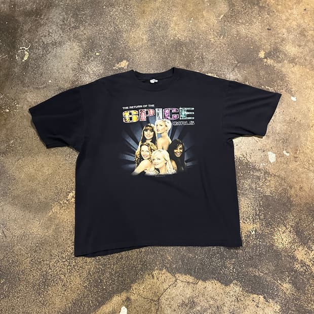 빈티지 00s Spice girls 투어 티셔츠
