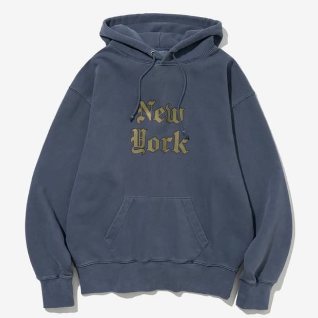 유니폼브릿지 후드티 피그먼트 블루 L