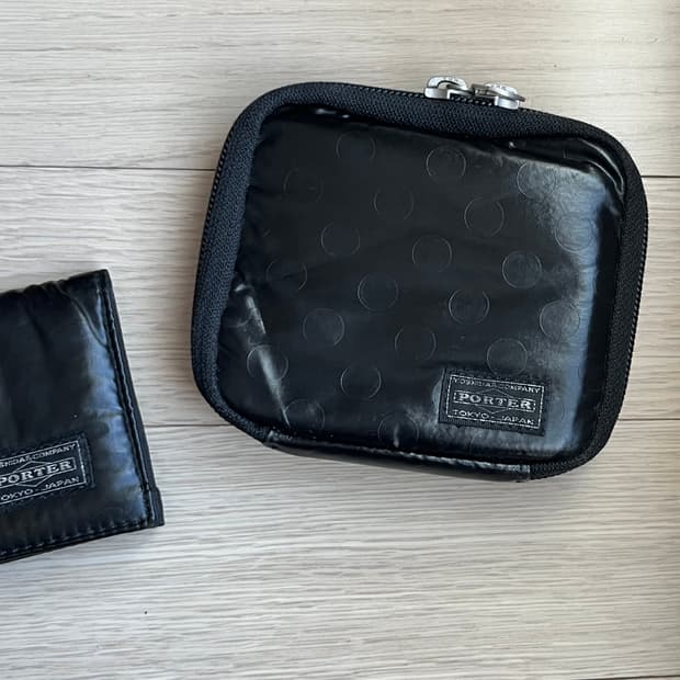 PORTER 포터 도트 지갑 블랙
