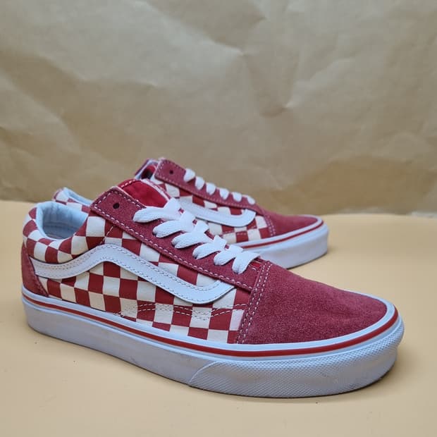 반스 체커보드 여성스니커즈235 
