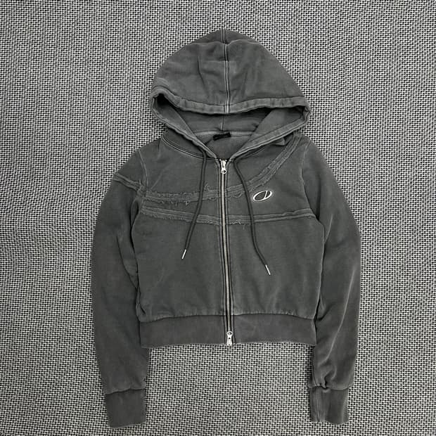 오드스튜디오 다크그레이 후드집업