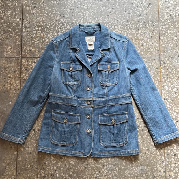 엘엘빈 여성 데님 초어 자켓(O72)