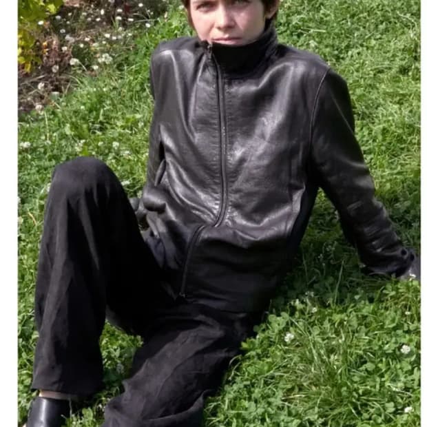 머듈 014 레더자켓 브라운 2 size 