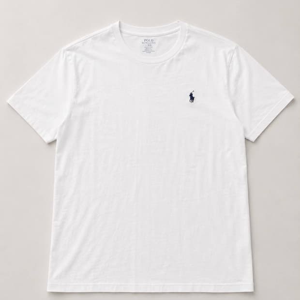 Polo 폴로 랄프로렌 화이트 라운드 티셔츠