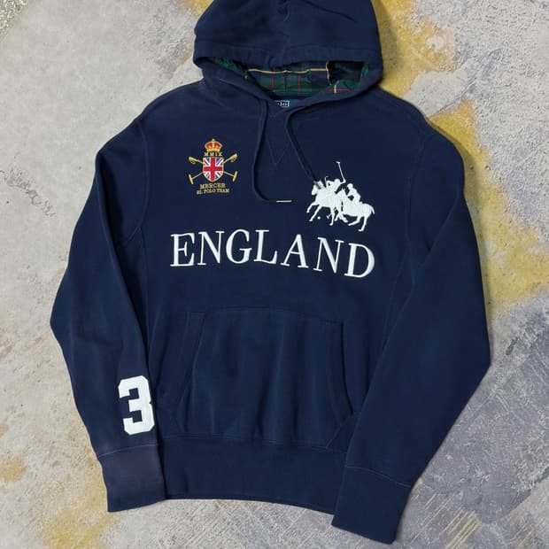 폴로 치프키프 잉글랜드 빅포니 후드 m
