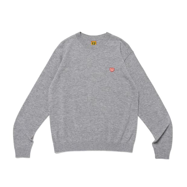 휴먼메이드 하트 니트 그레이 M사이즈