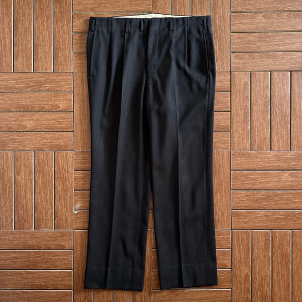 70‘s Akiyama talon zip wool trouser