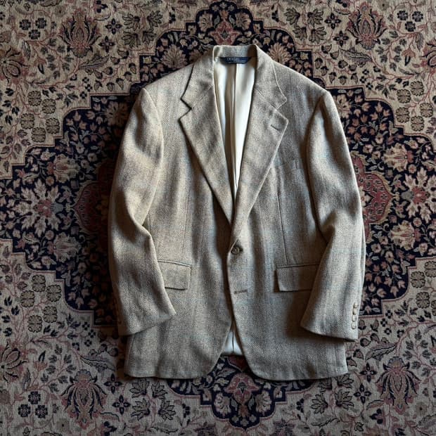 폴로 랄프로렌 트위드 테일러드 자켓 100