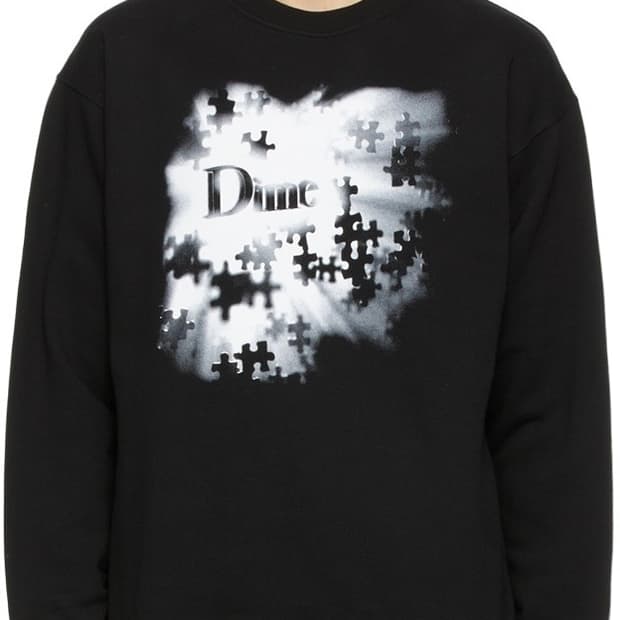 [XL] 다임 Dime 블랙 맨투맨