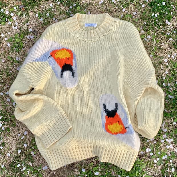 jw앤더슨 니트 (pale yellow)