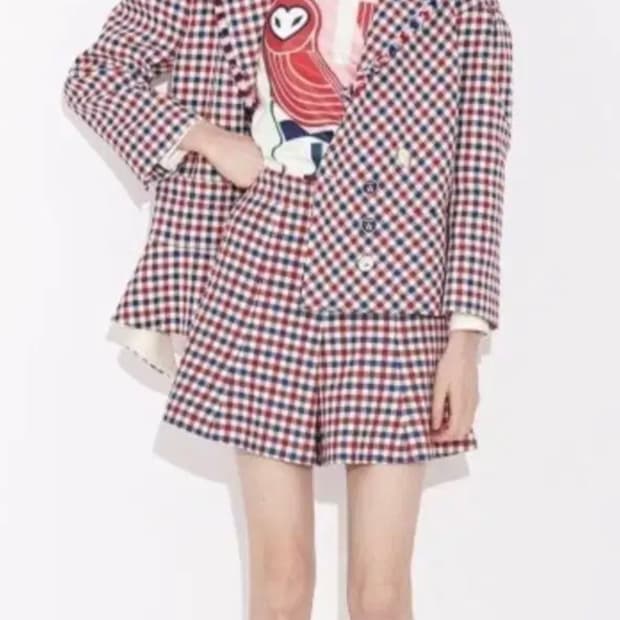 럭키슈에뜨 러플 세일러 카라 자켓 셋트 (C951