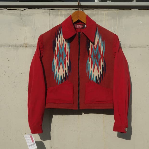 센티넬라 치마요 우븐 코듀로이 슬리브 자켓