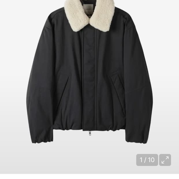 (24년) 커스텀멜로우 양모퍼카라 다운 블루종 95