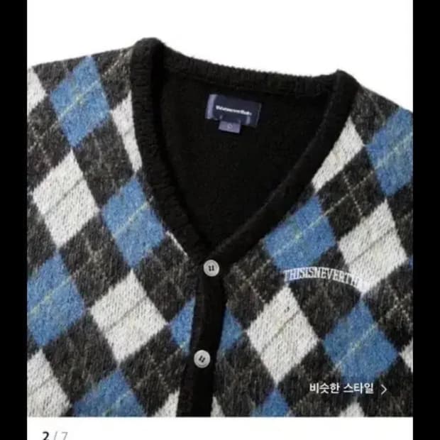 디스이즈네버댓 아가일 가디건