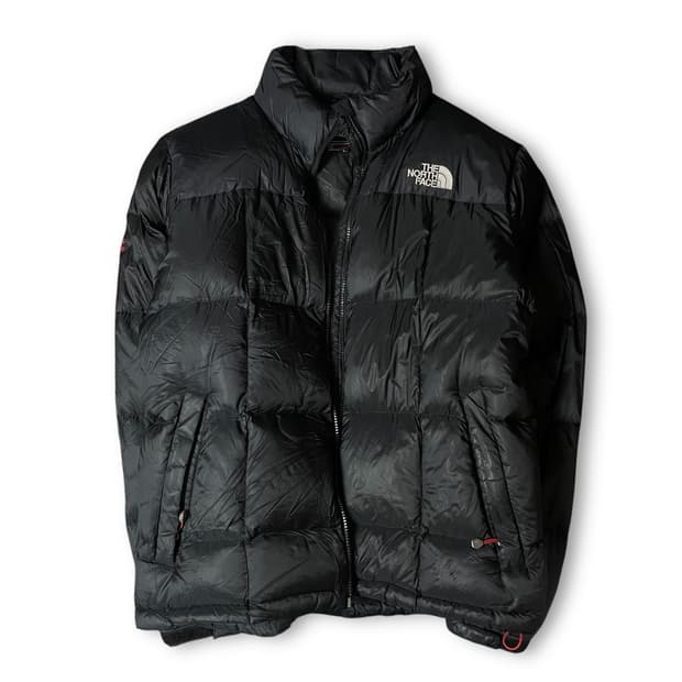 노스페이스 블랙 구스다운 패딩 100
