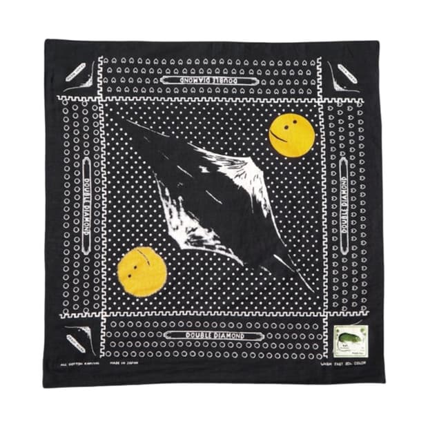 (새상품) 캐피탈 패스트컬러 셀비지 반다나 블랙