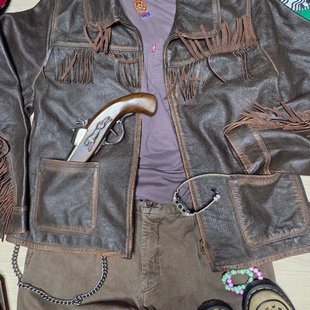 BANANA REPUBLIC 웨스턴 레더자켓 가죽자켓 바이크 라이더