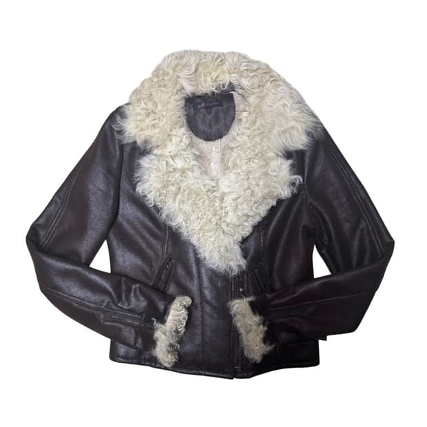 양털 레더 자켓