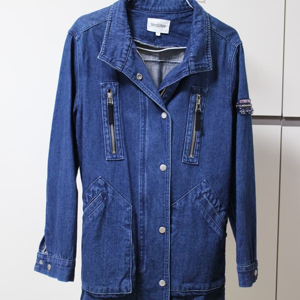 메긴 데님 자켓