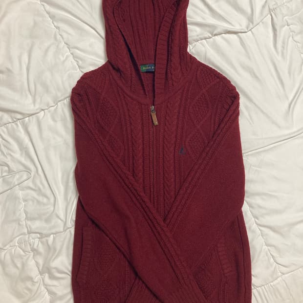 빈폴 니트 후드집업