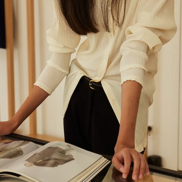 Le917 le17septembre 플리츠 가디건 