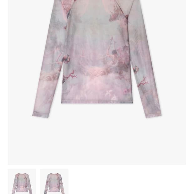 마블링 PRINTED MESH TOP 메쉬 탑