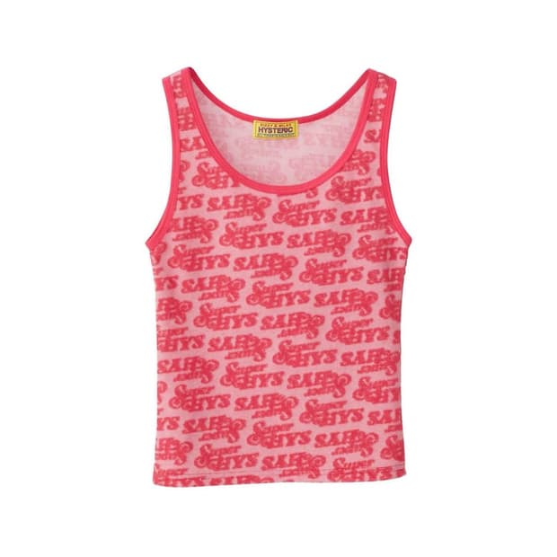 SUPER HYS MONOGRAM 무늬 탱크 탑
