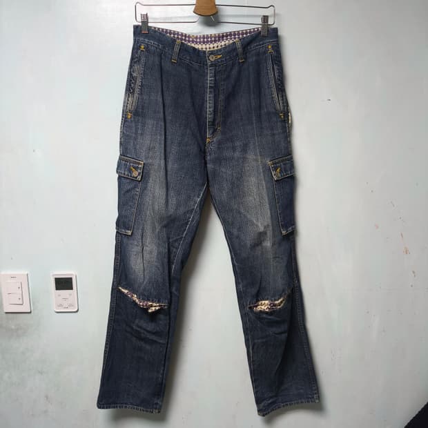 [32] Japan 유니크 카고 데님