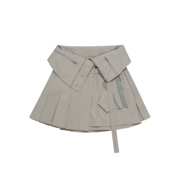 혜인서 pleated mini skirt