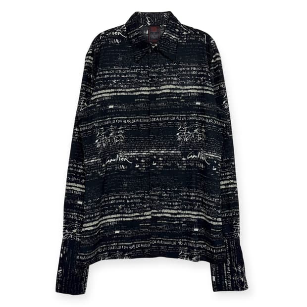 장폴고티에 레터링 패턴 셔츠